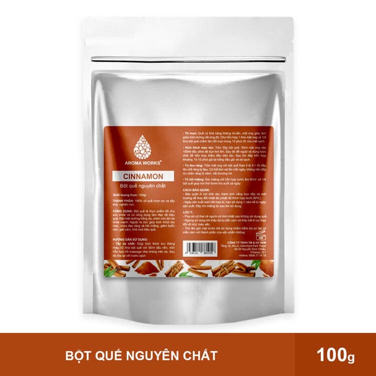 Bột Quế Nguyên Chất Aroma Works Cinnamon Powder 100g