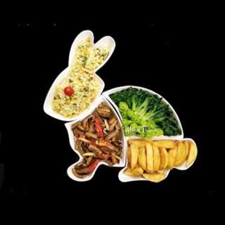 Đĩa con thỏ bát tràng