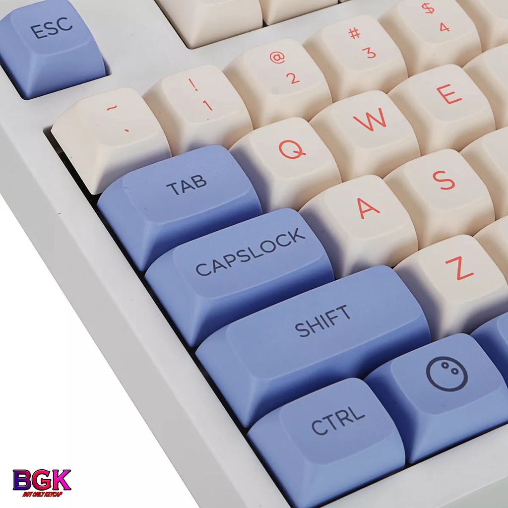 Bộ Keycap XDA Chủ Đề Bong Bóng 127 nút In Dye Sub hỗ trợ lắp được nhiều layout