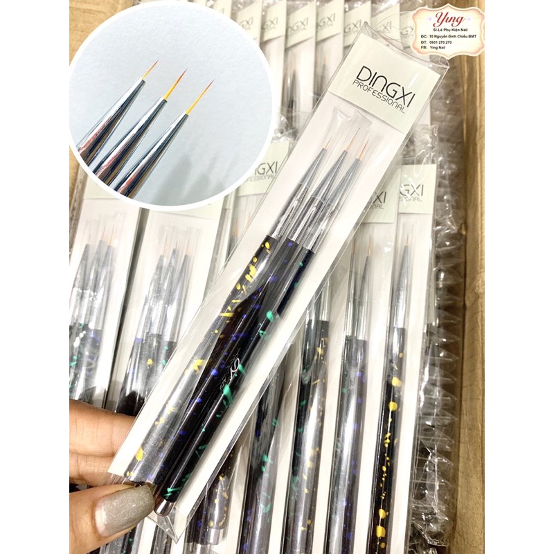Set Cọ Tóc 3 Cây