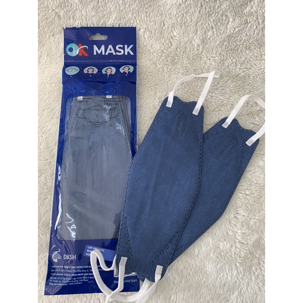 Khẩu Trang Y Tế 4D Ok Mask (Công Nghệ Nhật Bản 6 Chiếc/Túi)
