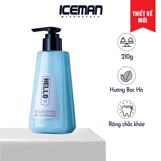 Kem Đánh Răng SoDa Bạc Hà BLUEMAN Hương Thơm Tươi Mát 210g