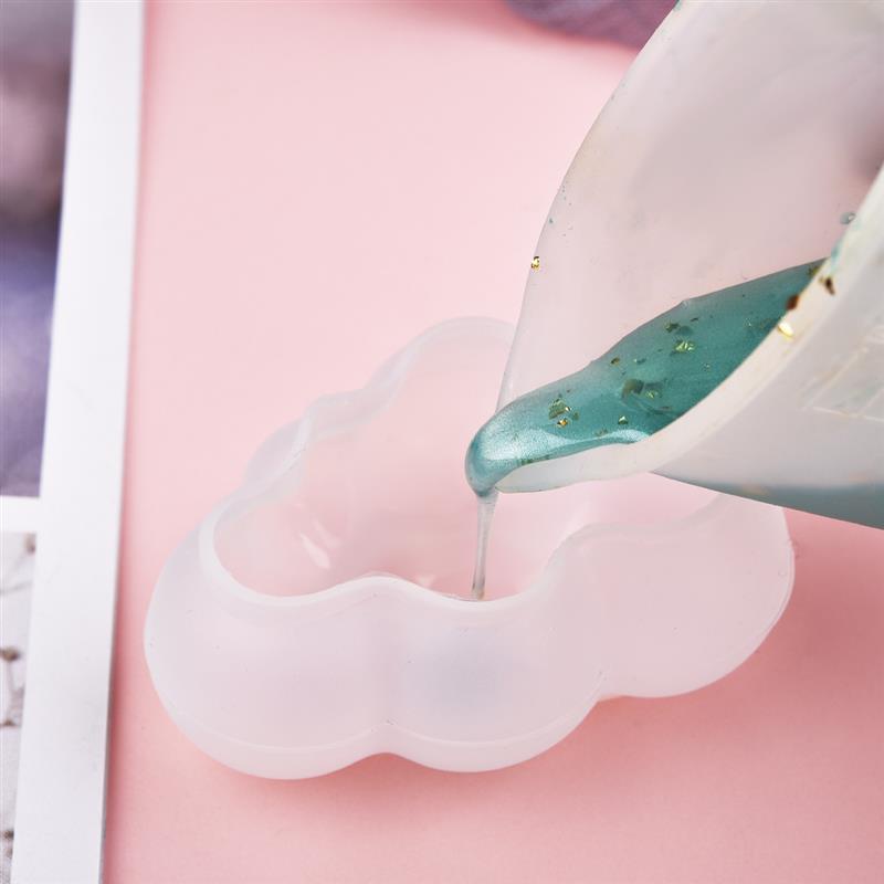 Khuôn silicon chịu nhiệt hình đám mây dùng làm khuôn trang trí nến nến thơm, xà phòng handmade, handmade resin....