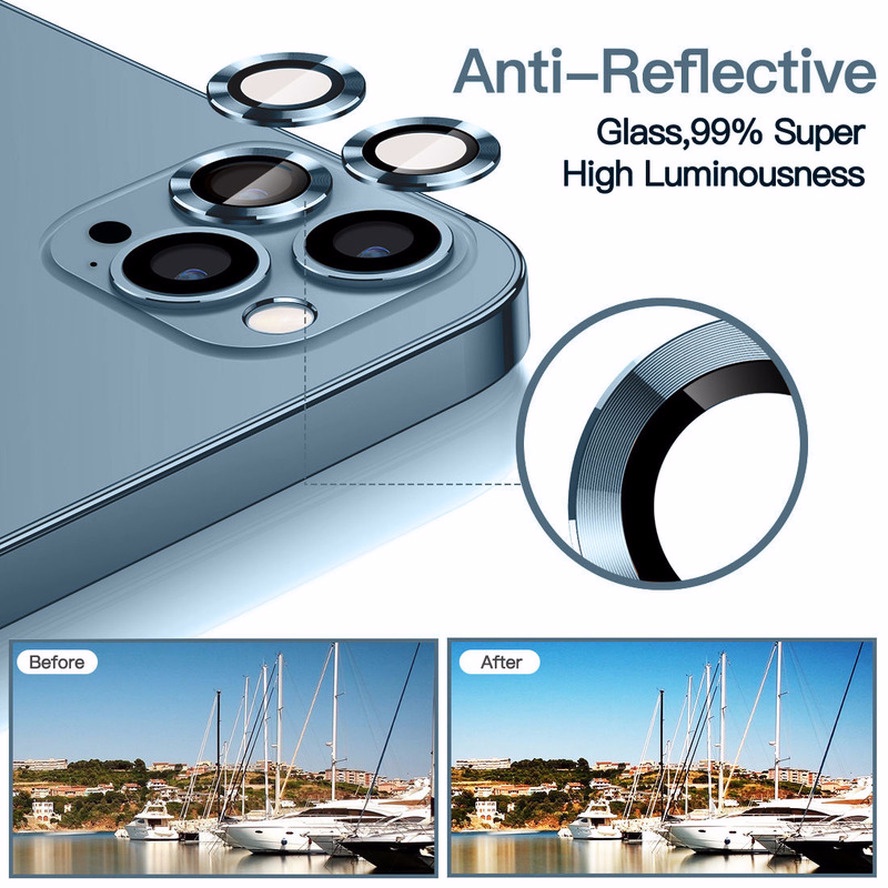Kính Cường Lực Bảo Vệ Camera Điện Thoại iPhone 13 Pro Max