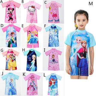 Bộ đồ bơi phong cách Hồi giáo hình Hello Kitty / Elsa dành cho bé gái