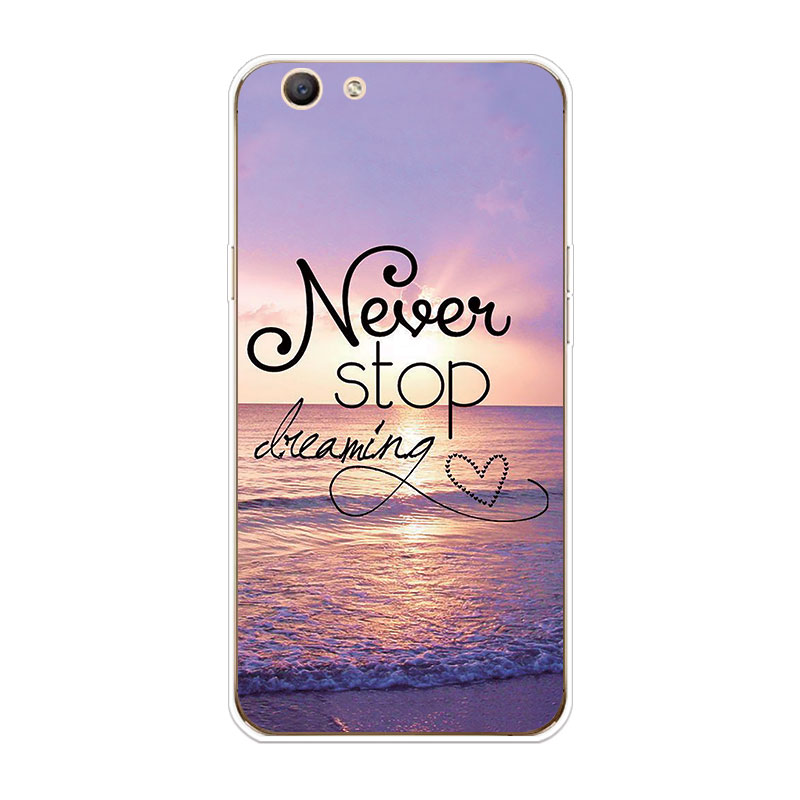 1Ốp lưng TPU mềm Oppo A71 A73 A77 A83 A1 F5 phong cảnh hoa văn | BigBuy360 - bigbuy360.vn