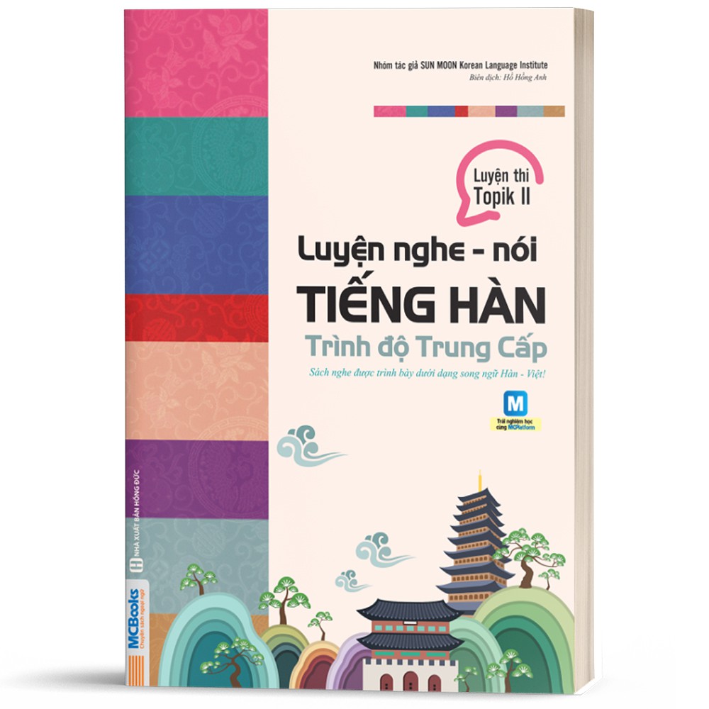 Sách - Luyện Nghe - Nói Tiếng Hàn Trung Cấp Đại Học Sunmoon