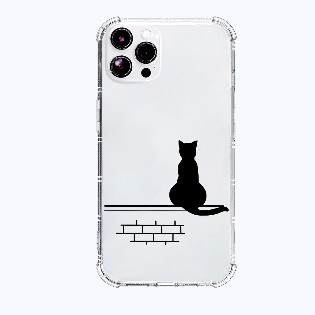 Ốp lưng iphone chống sốc viền vuông mèo nghịch ngợm cho iphone 11 13 pro max 12 14 pro max plus mini x r s max 6 s 7 8 p