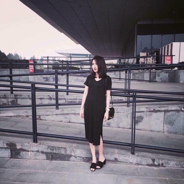 Váy thụng xẻ gấu siêu đẹp | BigBuy360 - bigbuy360.vn