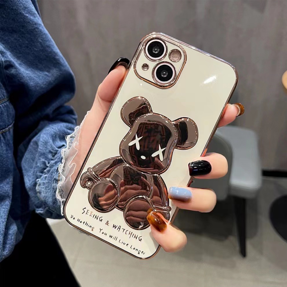 Ốp Điện Thoại In Hình Gấu 3d Cho iphone 13 Pro Max i13 13pro 11 Pro Max i11 iX Xs XR Xs Max 7plus 8plus 12Pro 12 Pro Max