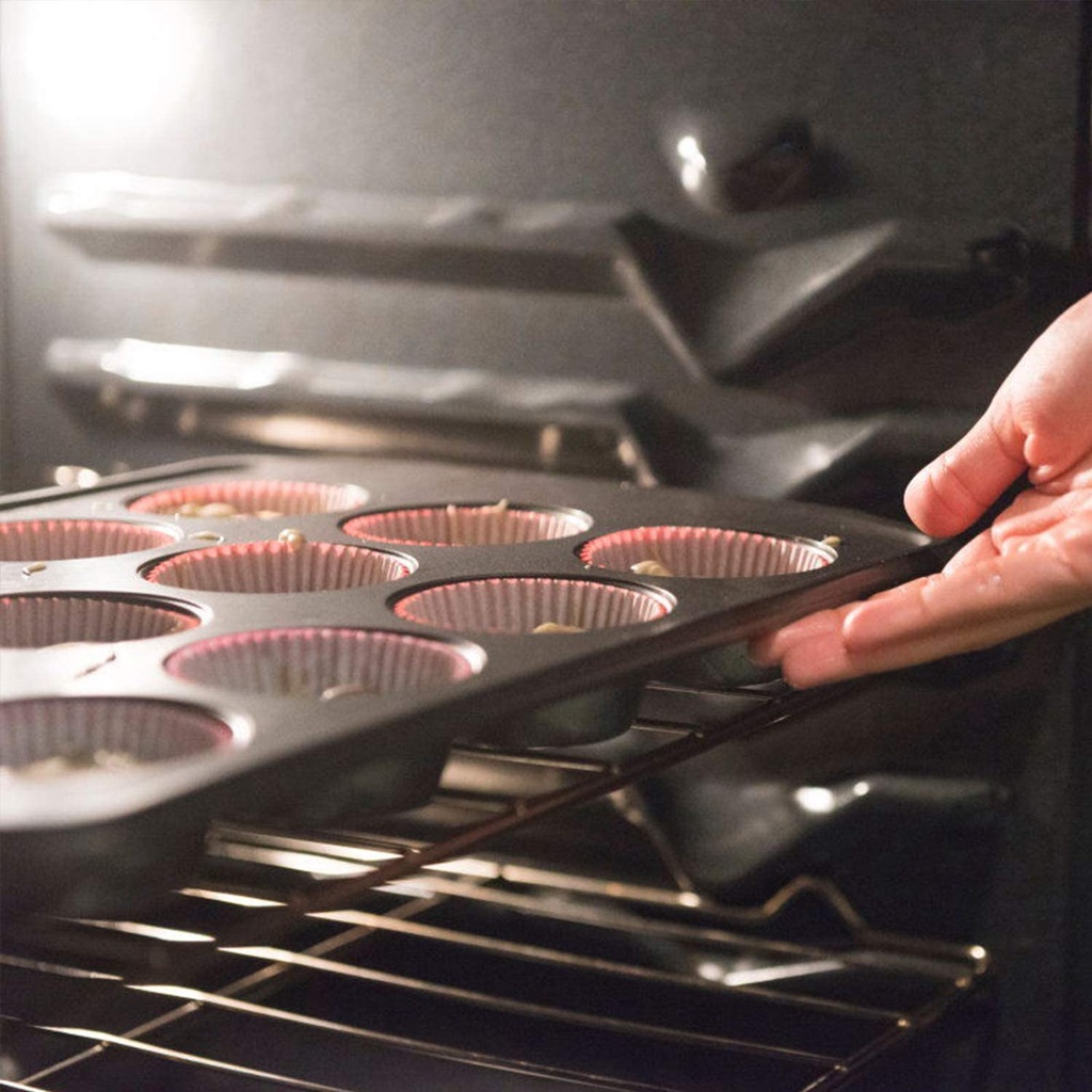 Khuôn nướng bánh cupcake chống dính 12 ô