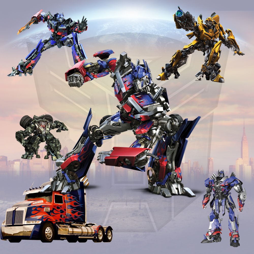 ▧Người vận chuyển Hornet Dán tường Optimus Prime Robot Xe hơi Hoạt hình Anime trang trí phòng cho trẻ em <