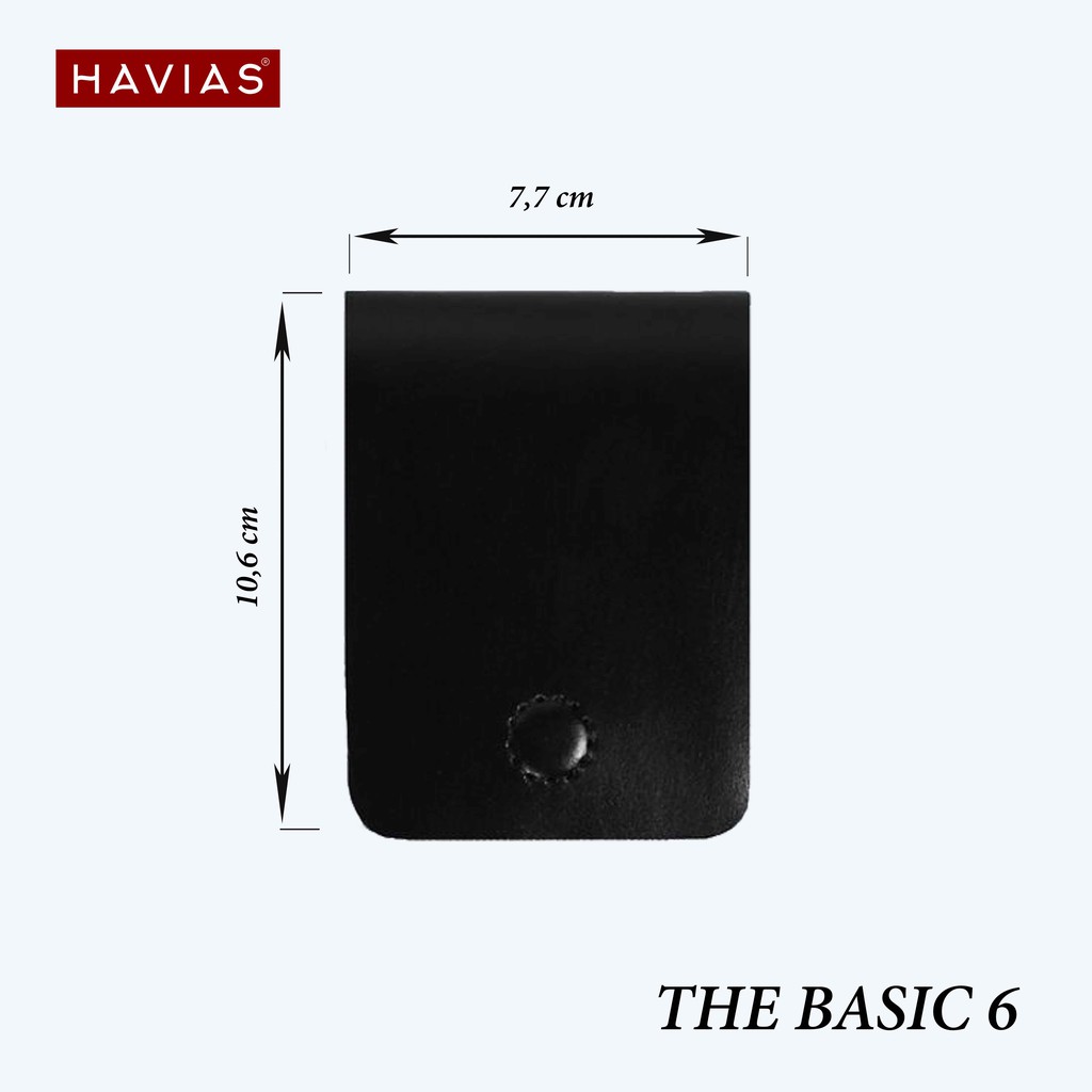 [Mua 2 chiếc giảm 50K] Ví sen Basic6 HAVIAS da bò thủ công handmade