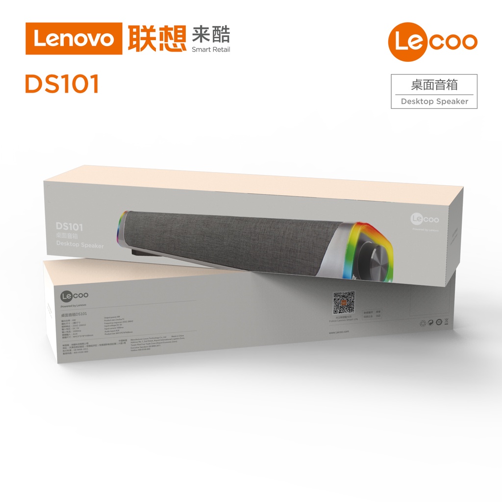 LOA VI TÍNH LECOO DS101 TRẮNG, ĐEN