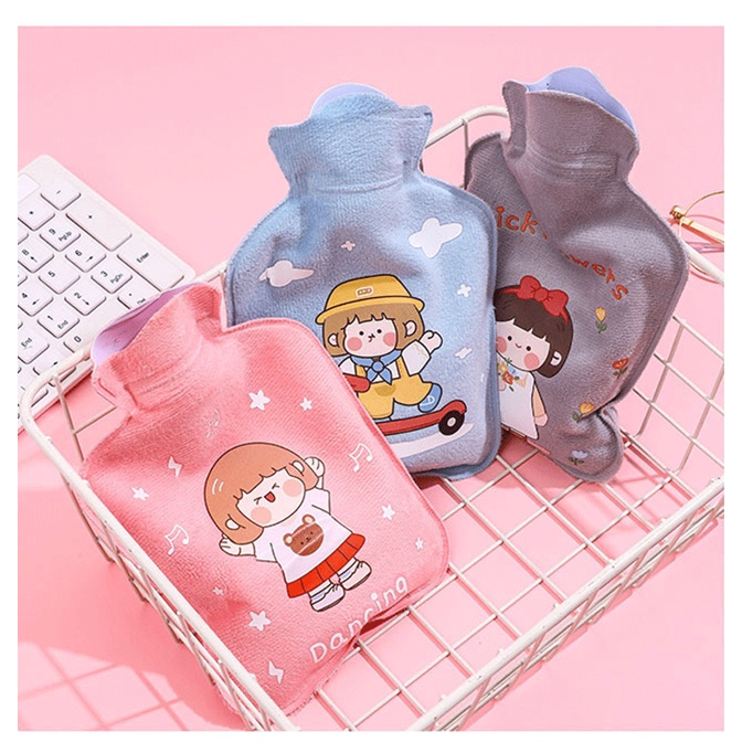 Túi chườm nóng lạnh đa năng có lớp vỏ nhung túi sưởi giữ nhiệt chườm ấm nóng đau bụng kinh hiệu quả cho bạn gái