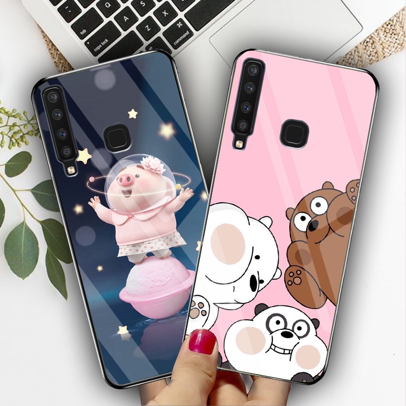 Ốp Lưng Samsung Galaxy A9  Lưng kính cường lực Sang Trọng, Sáng Bóng