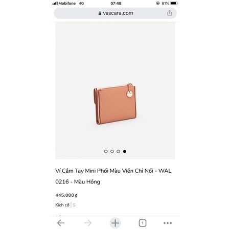 Ví vascara new em sale nhẹ