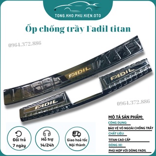 Ốp Chống trầy cốp trong, ngoài xe Fadil 2019-2020-2021-2022-2023 mẫu titan cao cấp