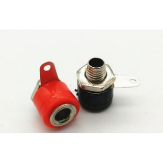 Jack bắp chuối cái 4mm - 1 cặp đỏ đen - 1F11