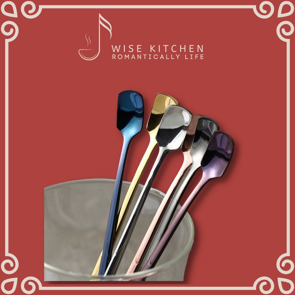 Set 10 muỗng sinh tố, muỗng cafe độc lạ nhiều màu