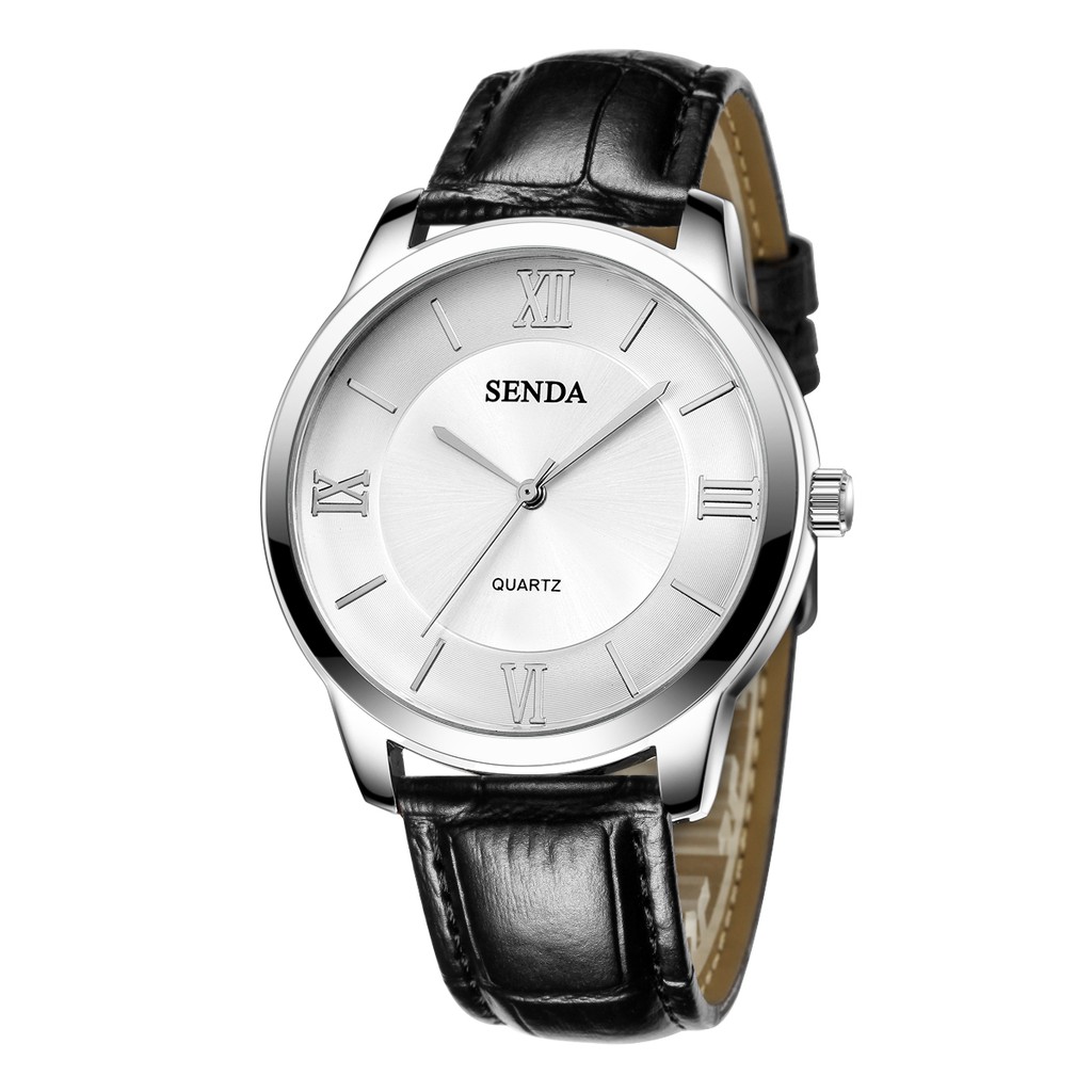 ĐỒNG HỒ NAM SENDA 8195 MẶT TRÒN,DÂY DA CHÍNH HÃNG