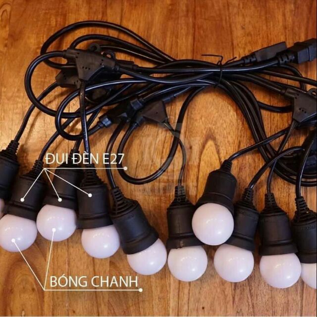 Dây đui chống nước loại 5m 10 đui