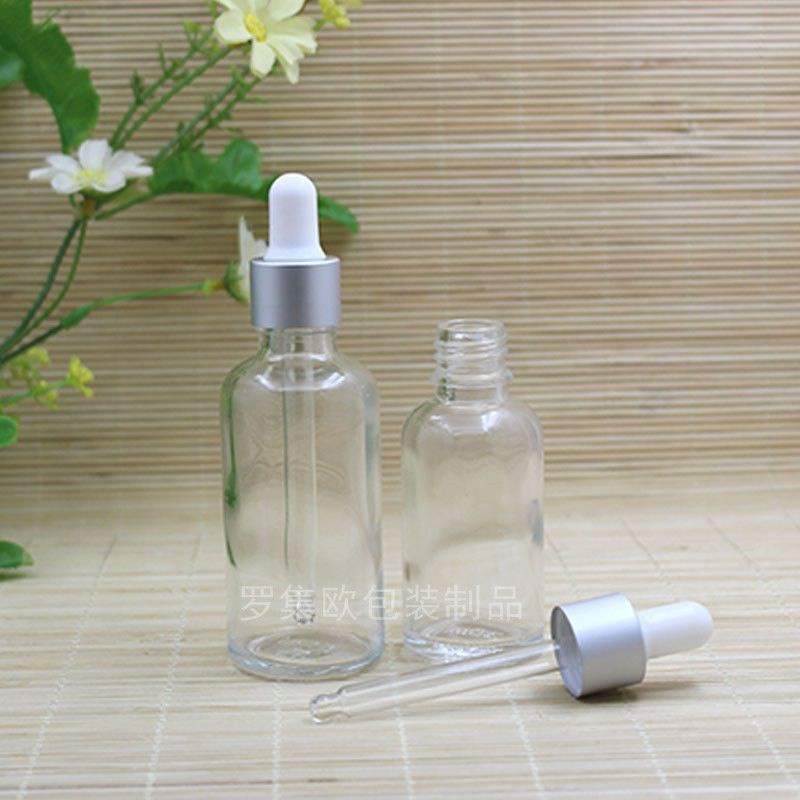 Lọ Chiết Serum ❤ GIÁ RẺ NHẤT ❤ Lọ đựng tinh dầu 30ml Dày bóp giọt Khoen Bạc chiết serum , phụ kiện du lịch