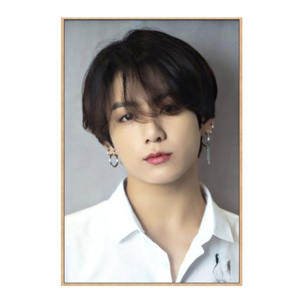 Tranh Sơn Dầu Số Hoá Ca Sĩ JungKook của BTS, Tranh Tô Màu Theo Số Ca Sĩ JungKook of BTS