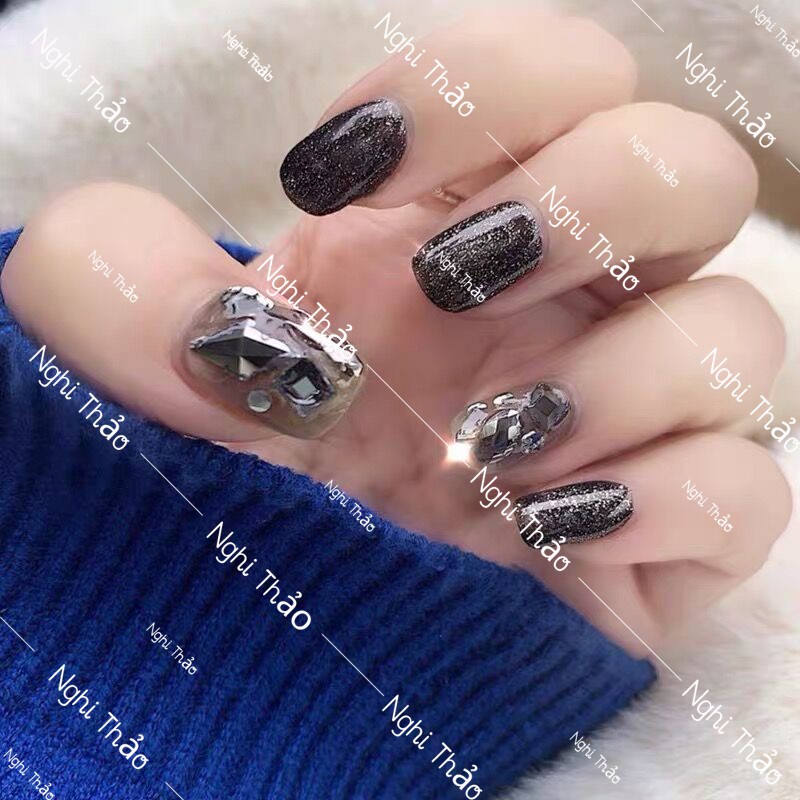 Đá khối nail , đá khối đính móng mix nhiều màu