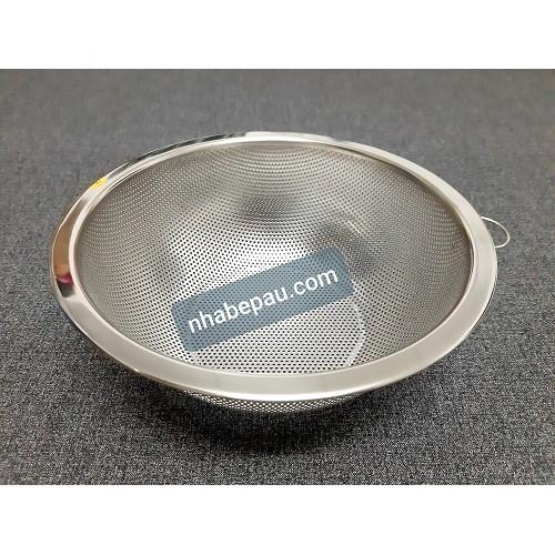 RỔ VO GẠO INOX 304 24CM Xk
