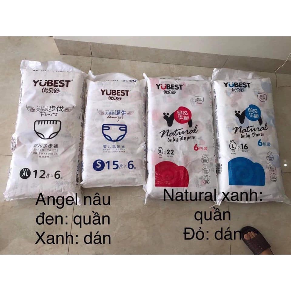 BỈM YUBEST ANGEL/GOLD/ NỘI ĐỊA TRUNG DÁN ĐỦ SIZE