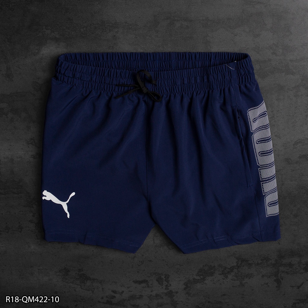 Quần run nam R18 logo mặt trước và bên hông - xi dãn 2 lớp form trên gối - thể thao nam VNXK