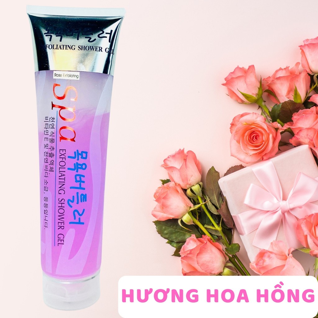 Tẩy tế bào chết SPA Hàn Quốc 350ml - Gel tẩy tế bào chết toàn thân dưỡng da trắng sáng tẩy da chết body GOT STORE