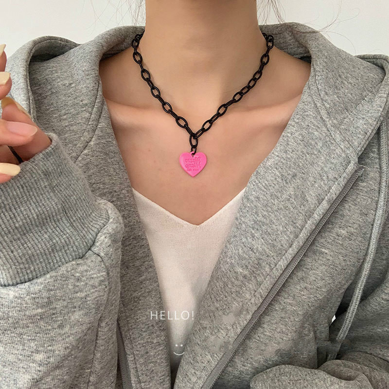 Dây Chuyền Mặt Hình Trái Tim Phong Cách Hip Hop Thời Trang 22655