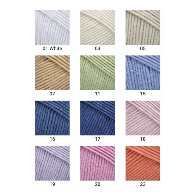 Len JEANS Hãng YarnArt (Màu 01-63)