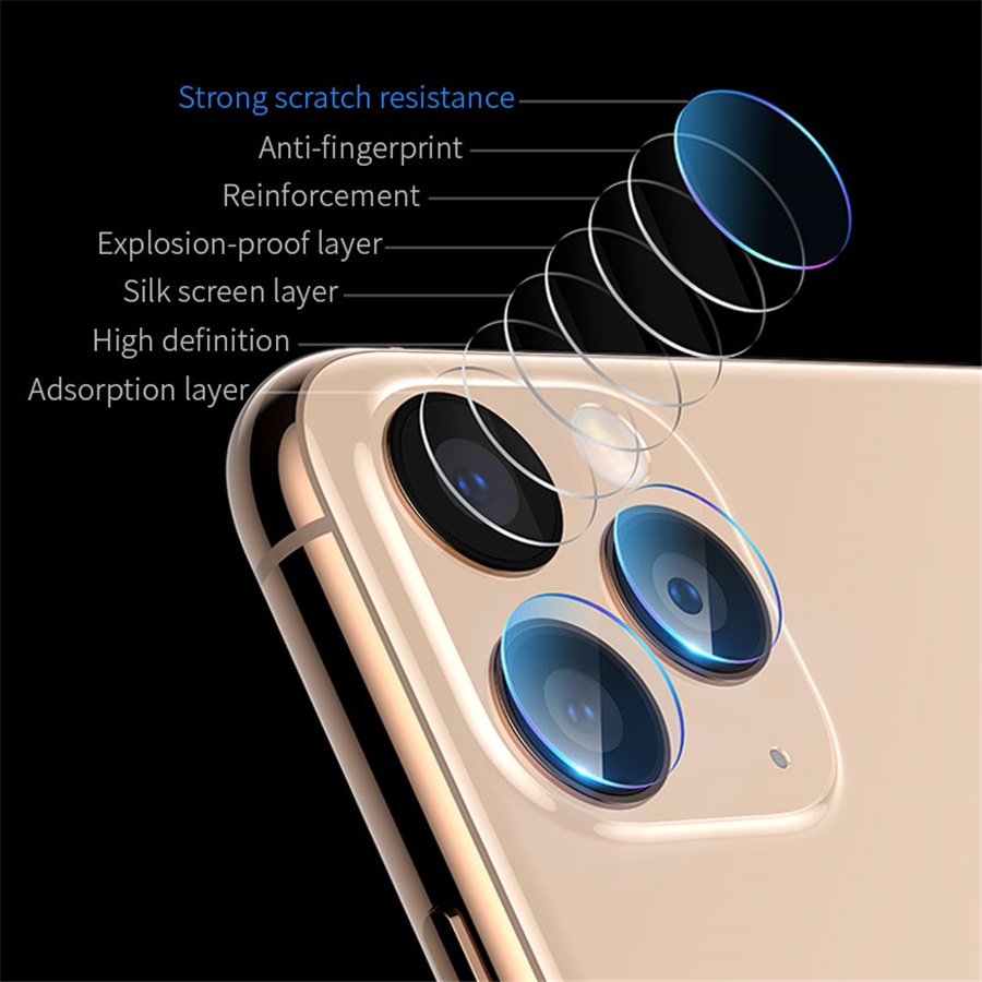 Kính cường lực bảo vệ camera thích hợp cho For iPhone 15 Pro Max 11 12 13 14 Pro Max X Xs Xr 6 6s 7 8 14 15 Plus SE 2020 2022
