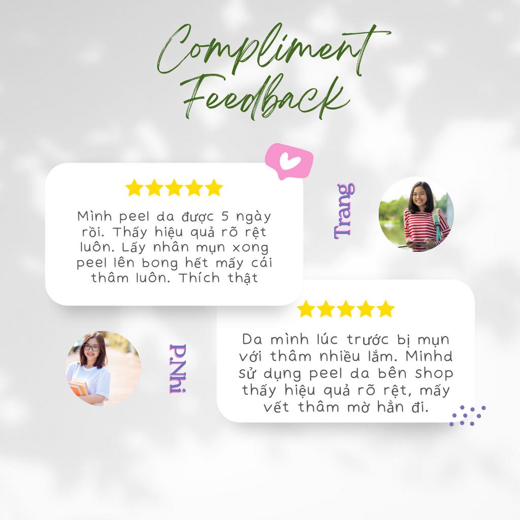 Tẩy Da Chết Hoá Học Peel Da Compliment Anti Acne Làm Sạch Và Sáng Da 27ml