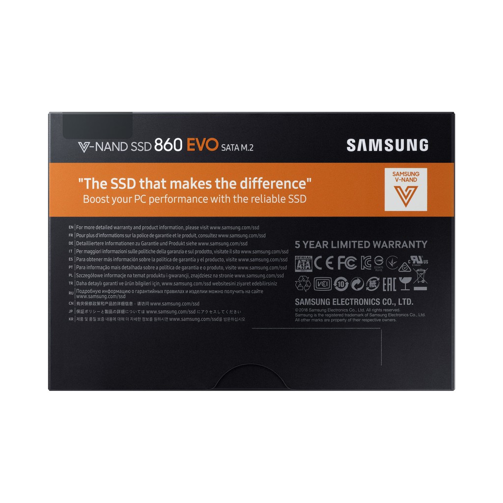 Ổ cứng SSD Samsung 860 EVO 1TB M2 SATA Chính Hãng - BH 5 Năm 1 Đổi 1