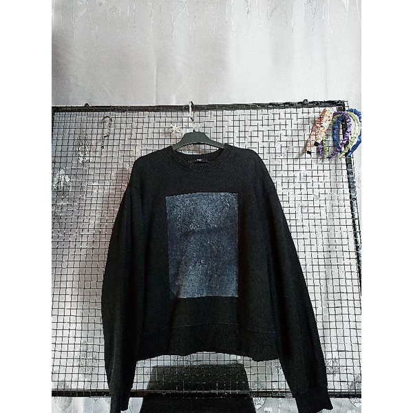 Áo sweater nỉ màu đen in hình( ảnh thật shop tự chụp) | BigBuy360 - bigbuy360.vn