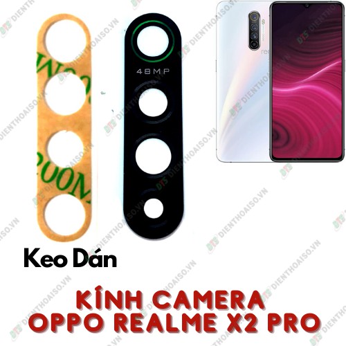 Kính camera realme x2 pro kèm keo dán