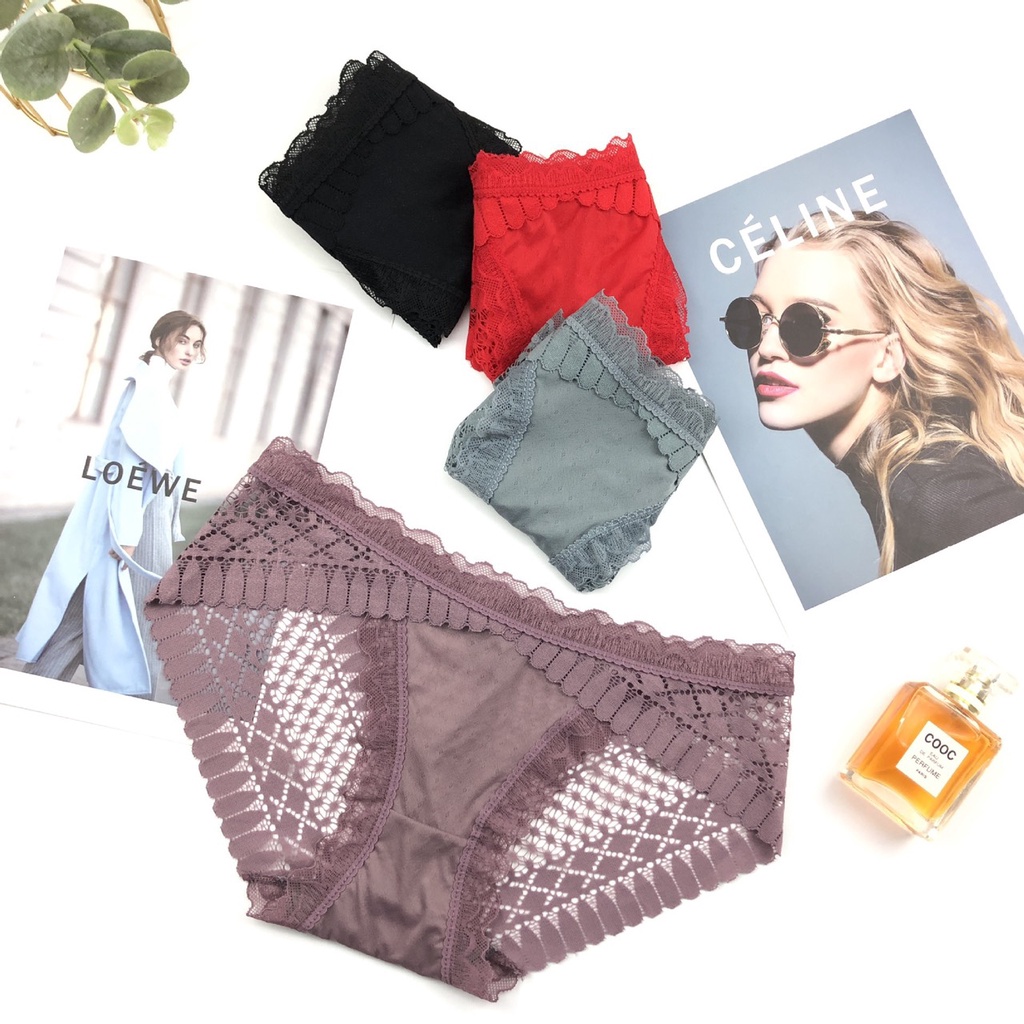 Combo 5 quần lót nữ ren phối thun sang xịn mịn 30200