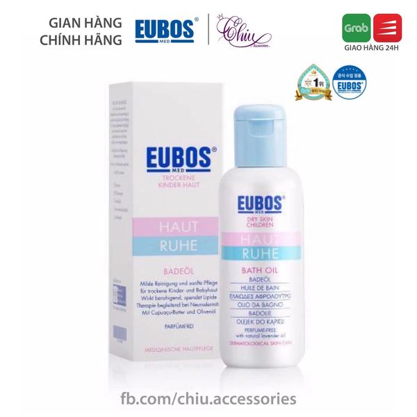 Dầu tắm cho trẻ em Eubos Haut Ruhe Bath Oil dành cho làn da khô, da nhạy cảm 125ml