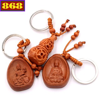 Combo 3 móc khóa phổ hiền - a di đà - hồ lô