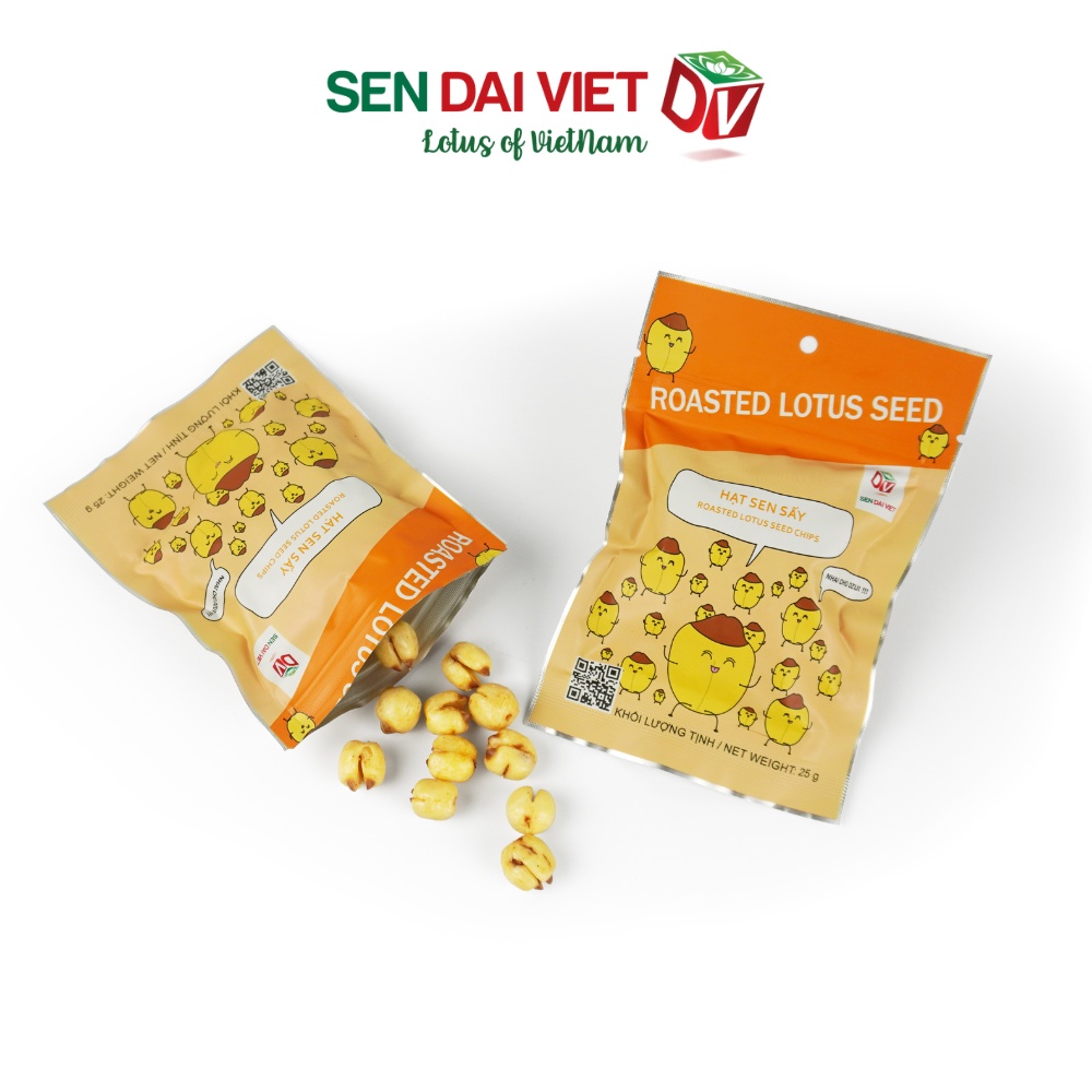 Hạt Sen Sấy-Không Đường,Ăn Vặt Không Lo Tăng Cân-Sen Đại Việt-Gói 25g