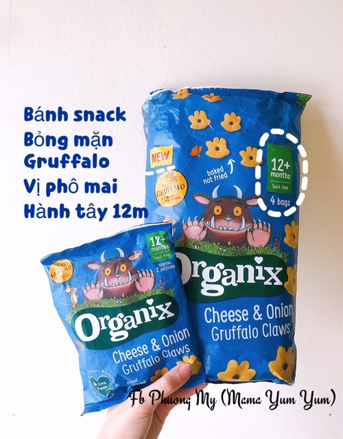 Date 8,10/2022Bánh ăn dặm snack Organix Gruffalo 𝑼𝑲 cho bé 12 tháng