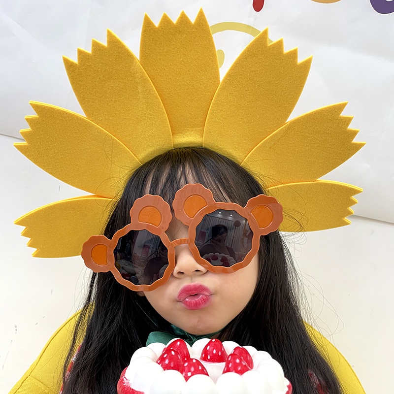 Băng Đô Hình Hoa Hướng Dương Phong Cách Hàn Quốc