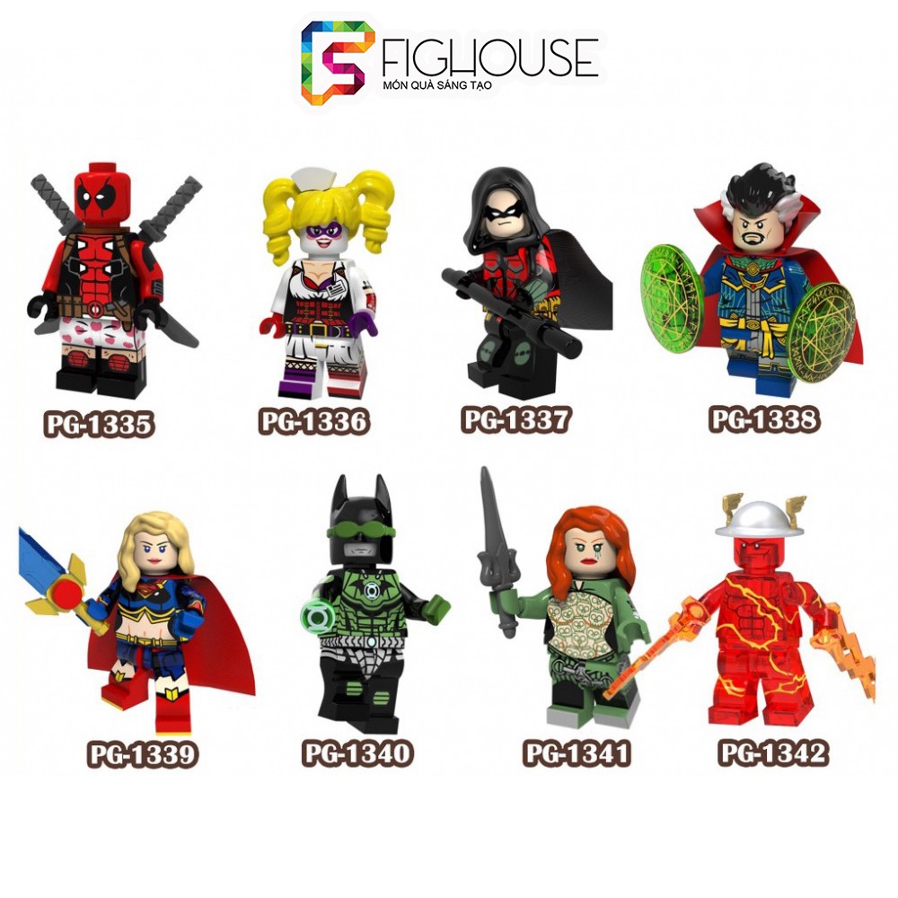 Xếp Hình Minifigures Các Nhân Vật Vũ Trụ Marvel/DC - Đồ Chơi Lắp Ráp non-lego PG8164 [A25]