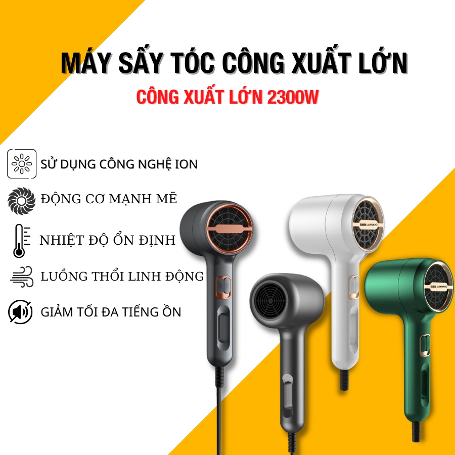 Máy Sấy Tóc 2 Chiều Nóng Lạnh 3 Cấp Độ Cao Cấp Công Suất 2300W - Tạo Kiểu Chuyên Nghiệp