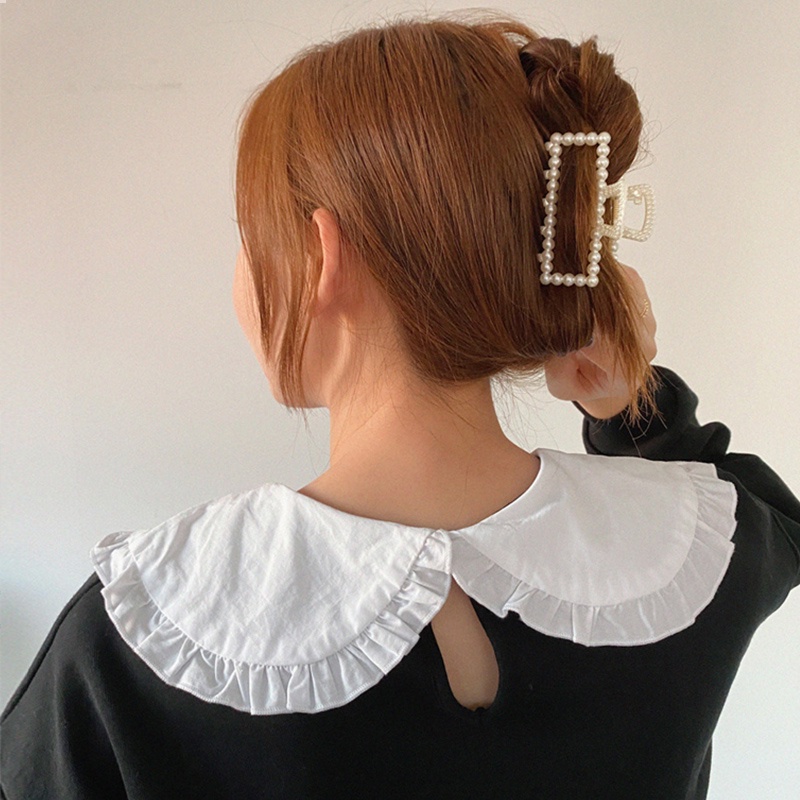 Kẹp Tóc Đính Nơ Họa Tiết Hình Học / Trái Tim Đơn Giản Phong Cách Hàn Quốc