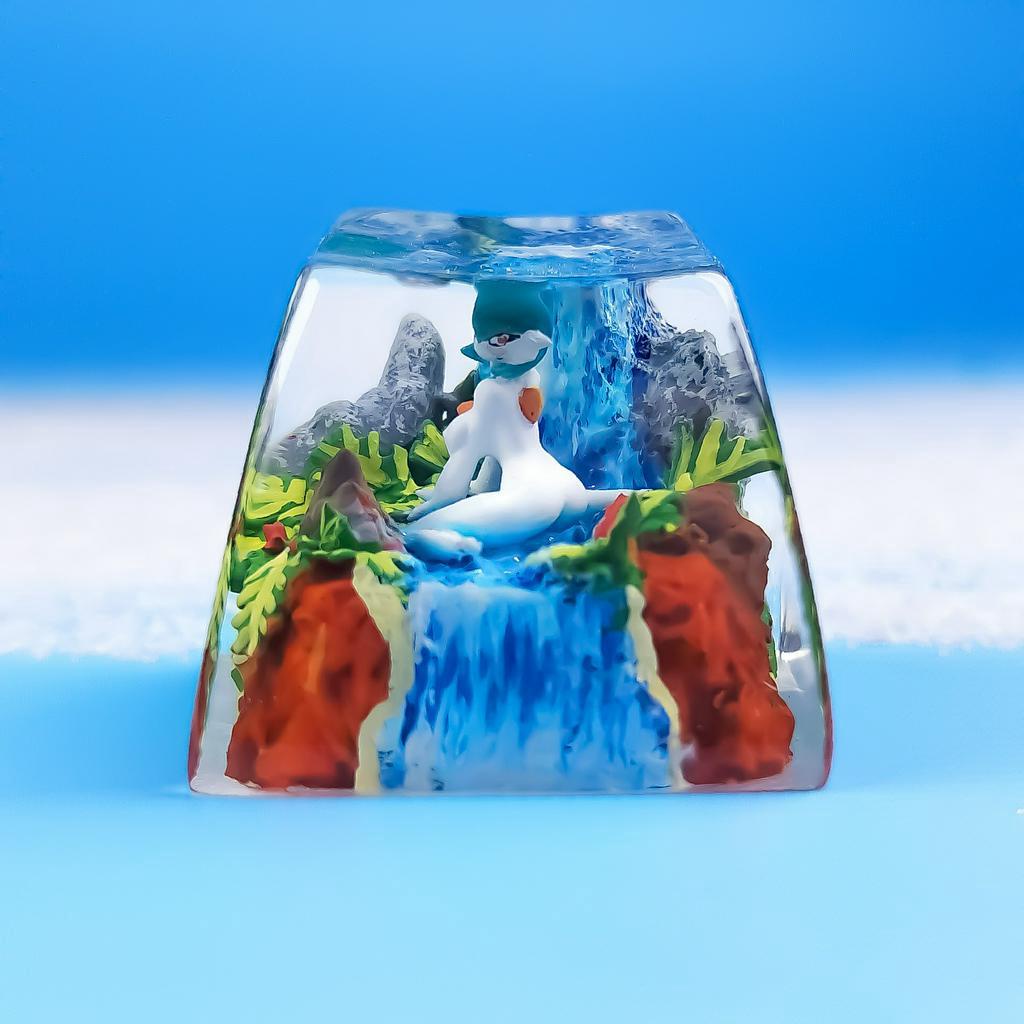 Nút bàn phím Pokemon, nút bàn phím Gardevoir , Bàn phím nhân vật hoạt hình - Gardevoir keycap, POKÉMON Artisan Keycap